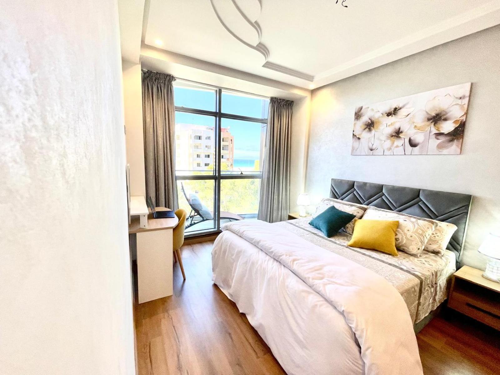 Modern Elegance With Sea Views In Central Tangier - Steps To Beach, Train And Attractions! Экстерьер фото